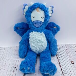 Slumberkins Ibex Kin Blue Dragon Winged Plush Toy Celestial Moon Star 2024